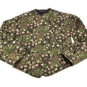 A.L.C. Vibrant Green and Black Patterned Blazer